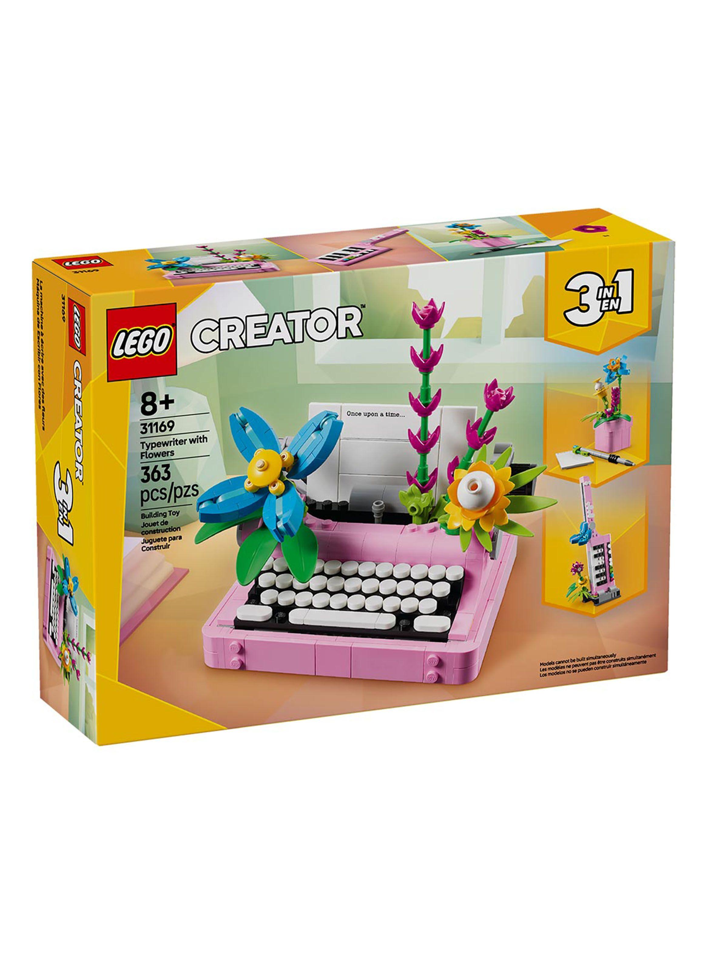 Lego Máquina de Escribir con Flores-0