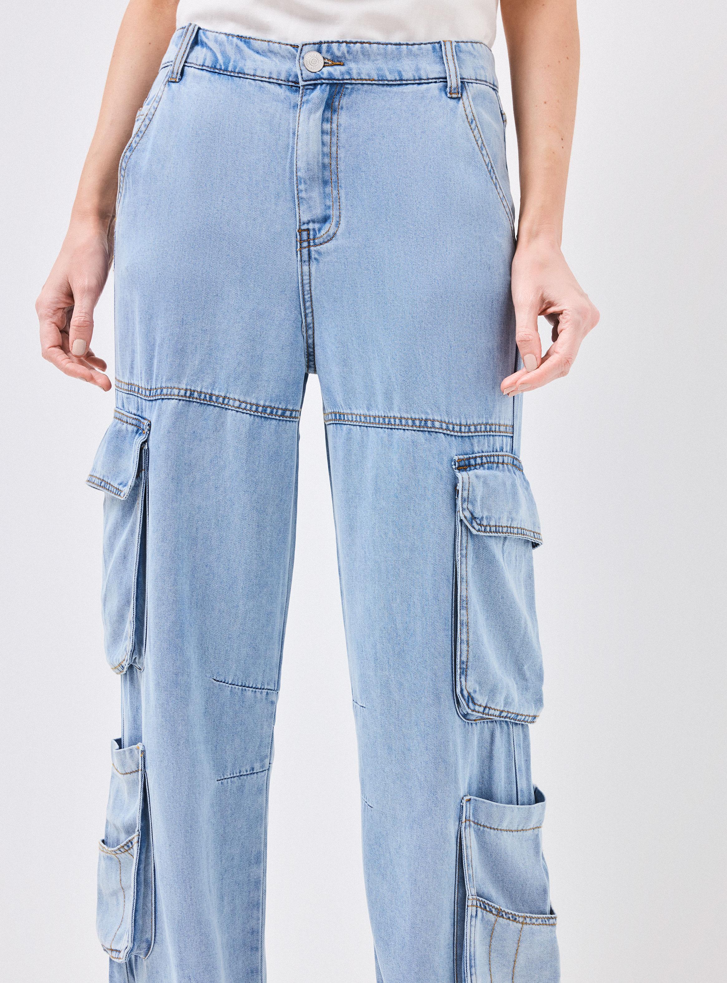 Pantalón Cargo Tencel Denim-2