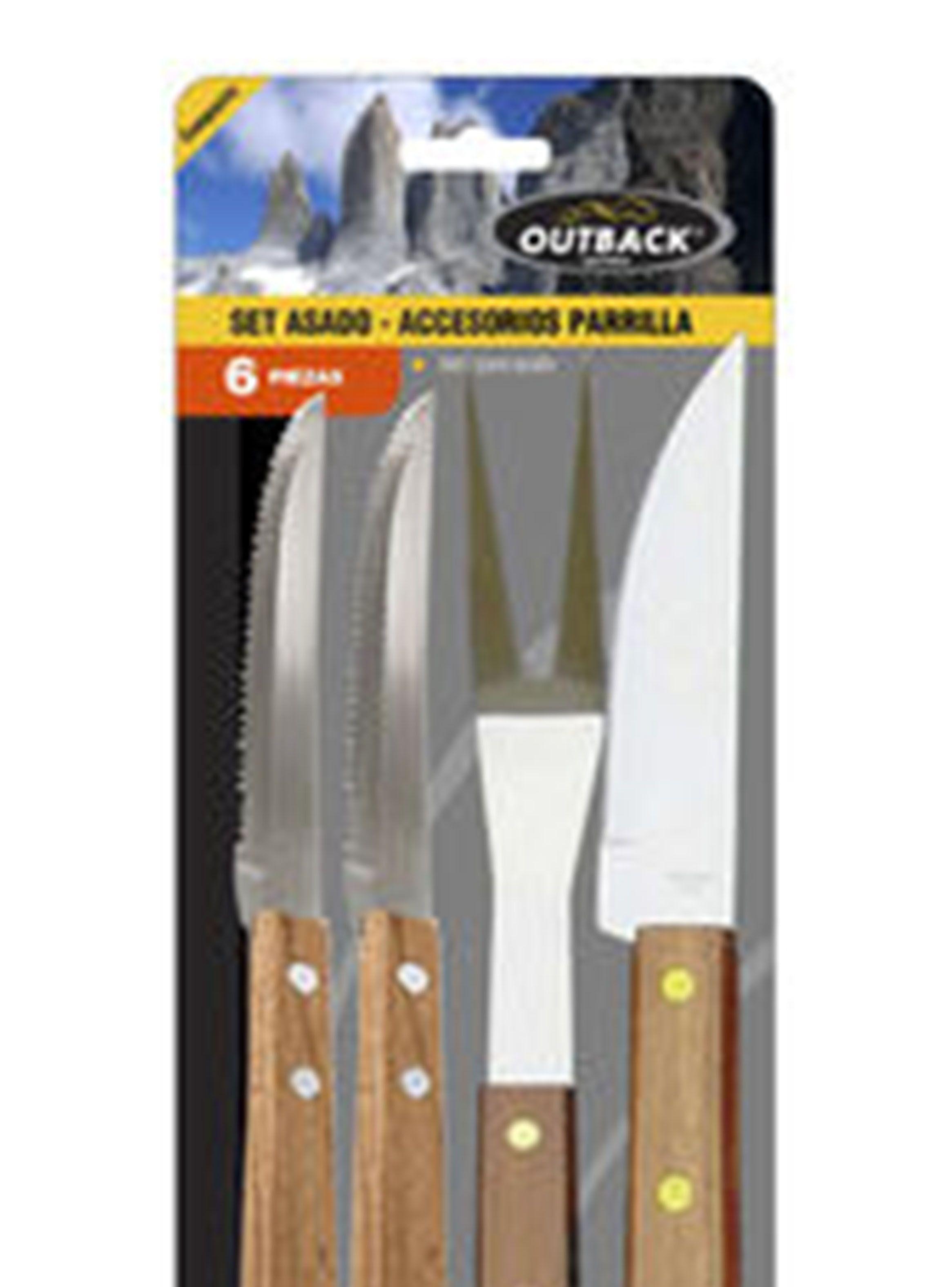 Set de Cuchillos para Asados 6 Piezas-1