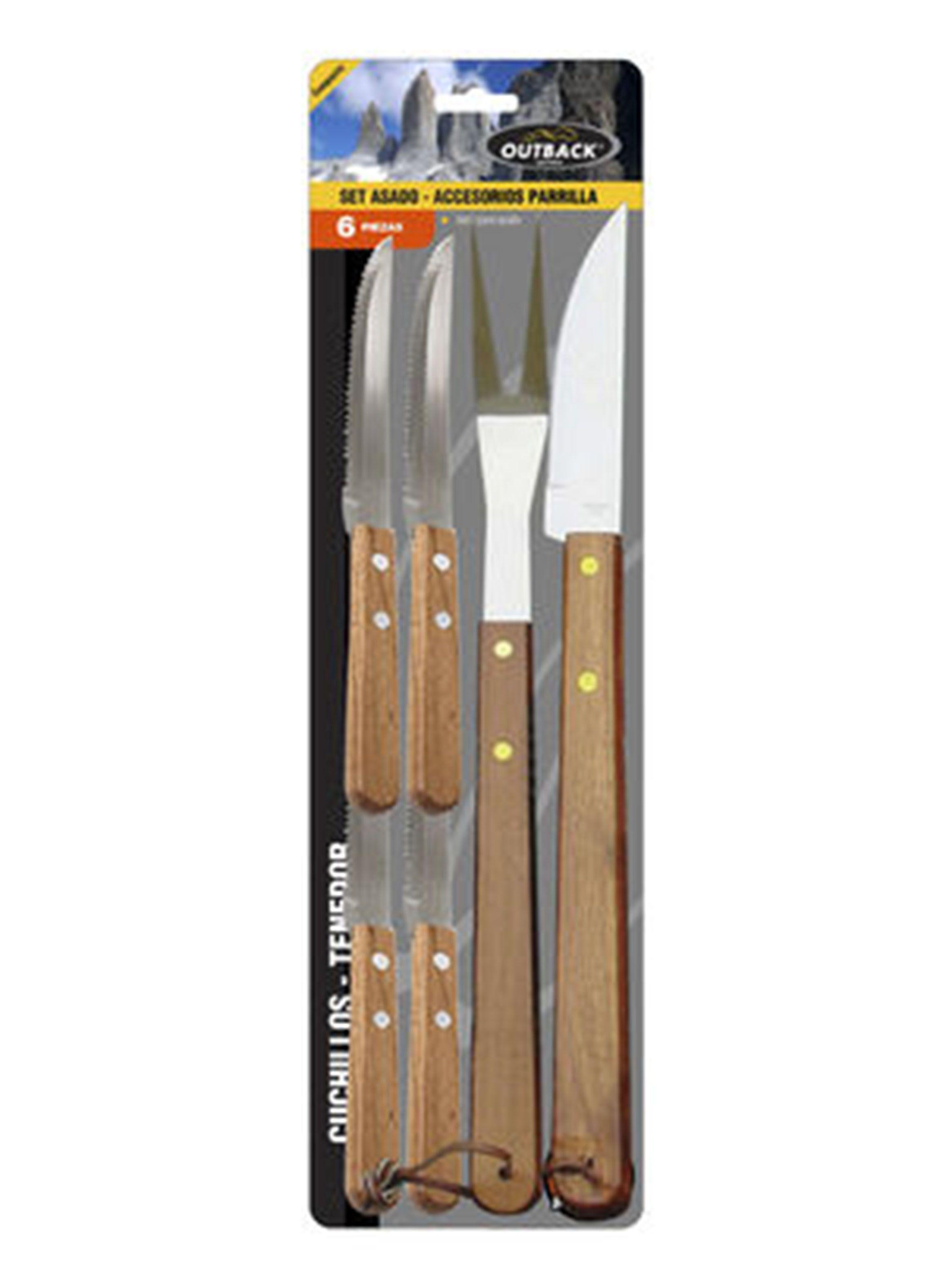 Set de Cuchillos para Asados 6 Piezas-0