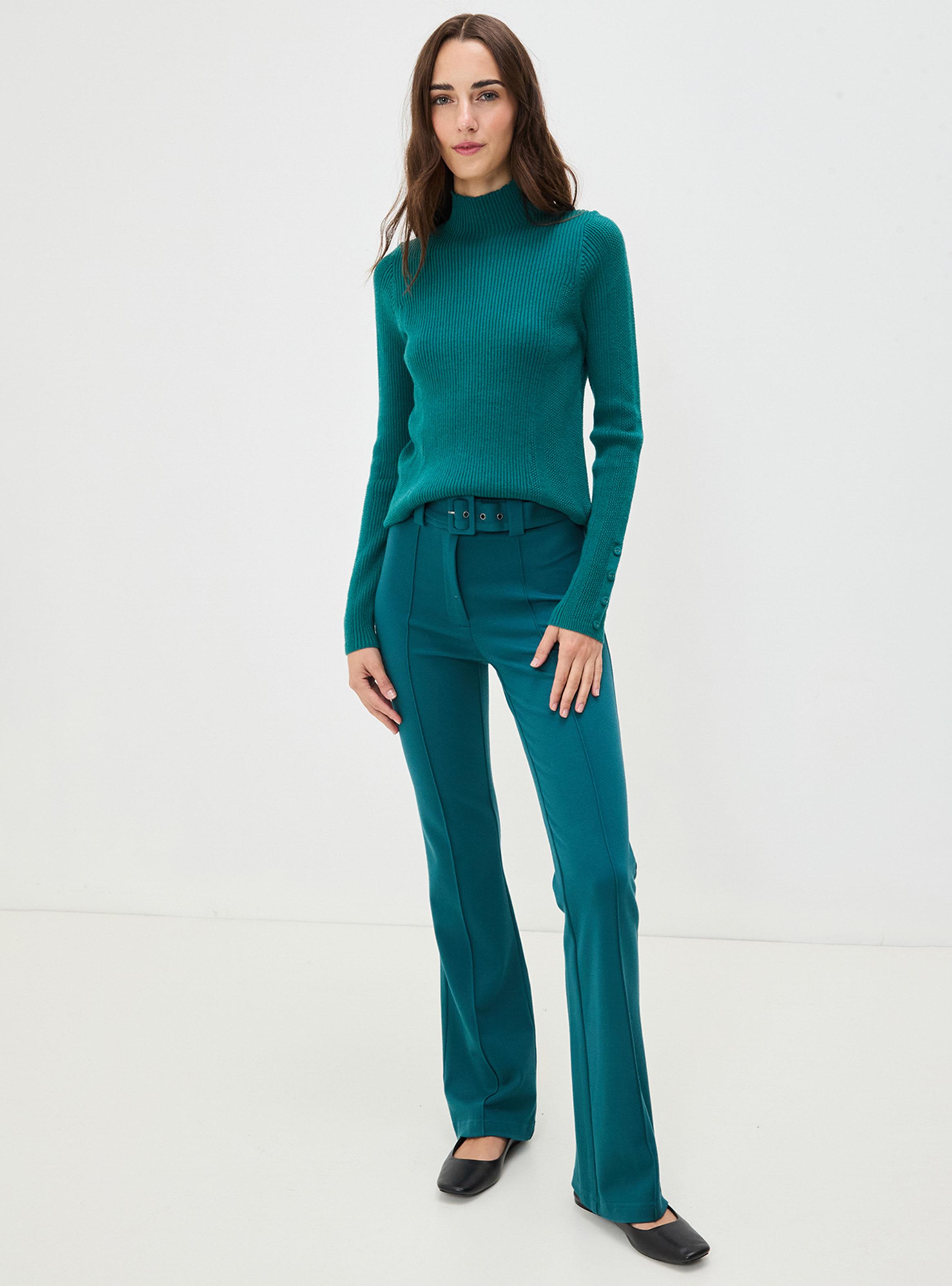 Sweater de Cuello Alto Liso Color-4