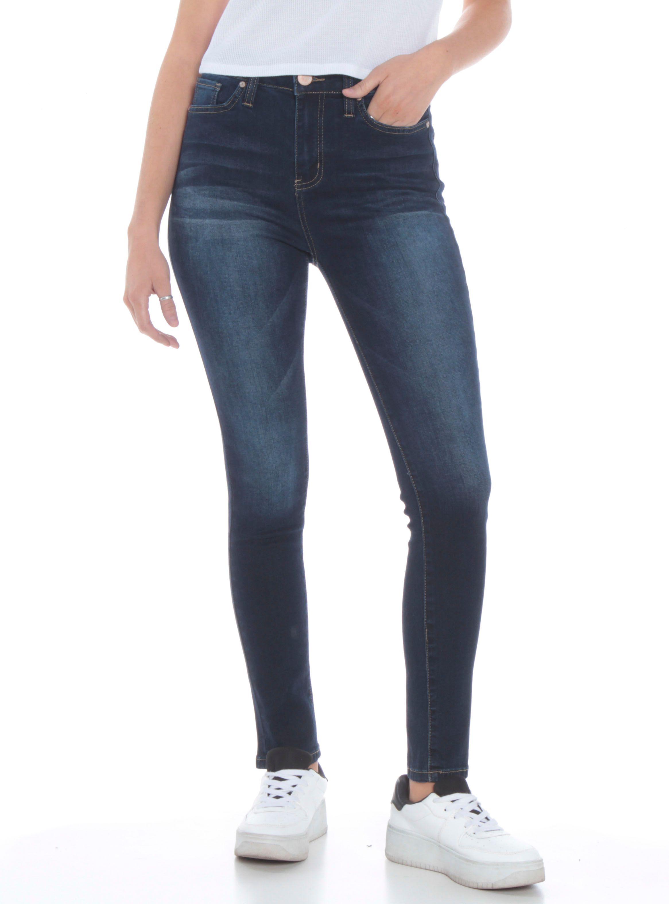 Jeans Wados Pitillo Pretina Angosta 1 Botón Wados-0