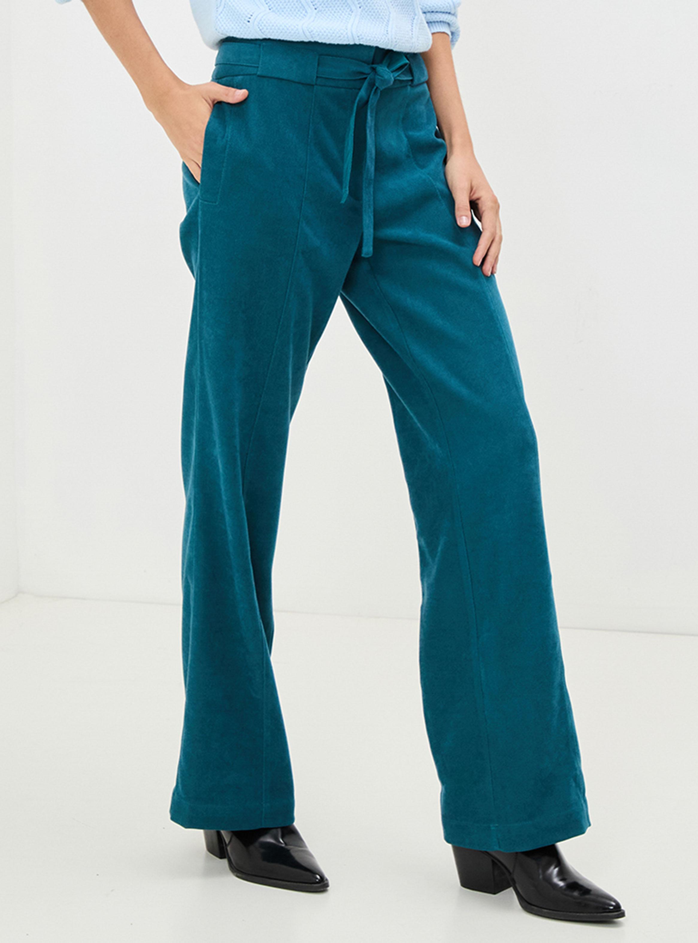 Pantalón Liso Color con Detalle Superior-2