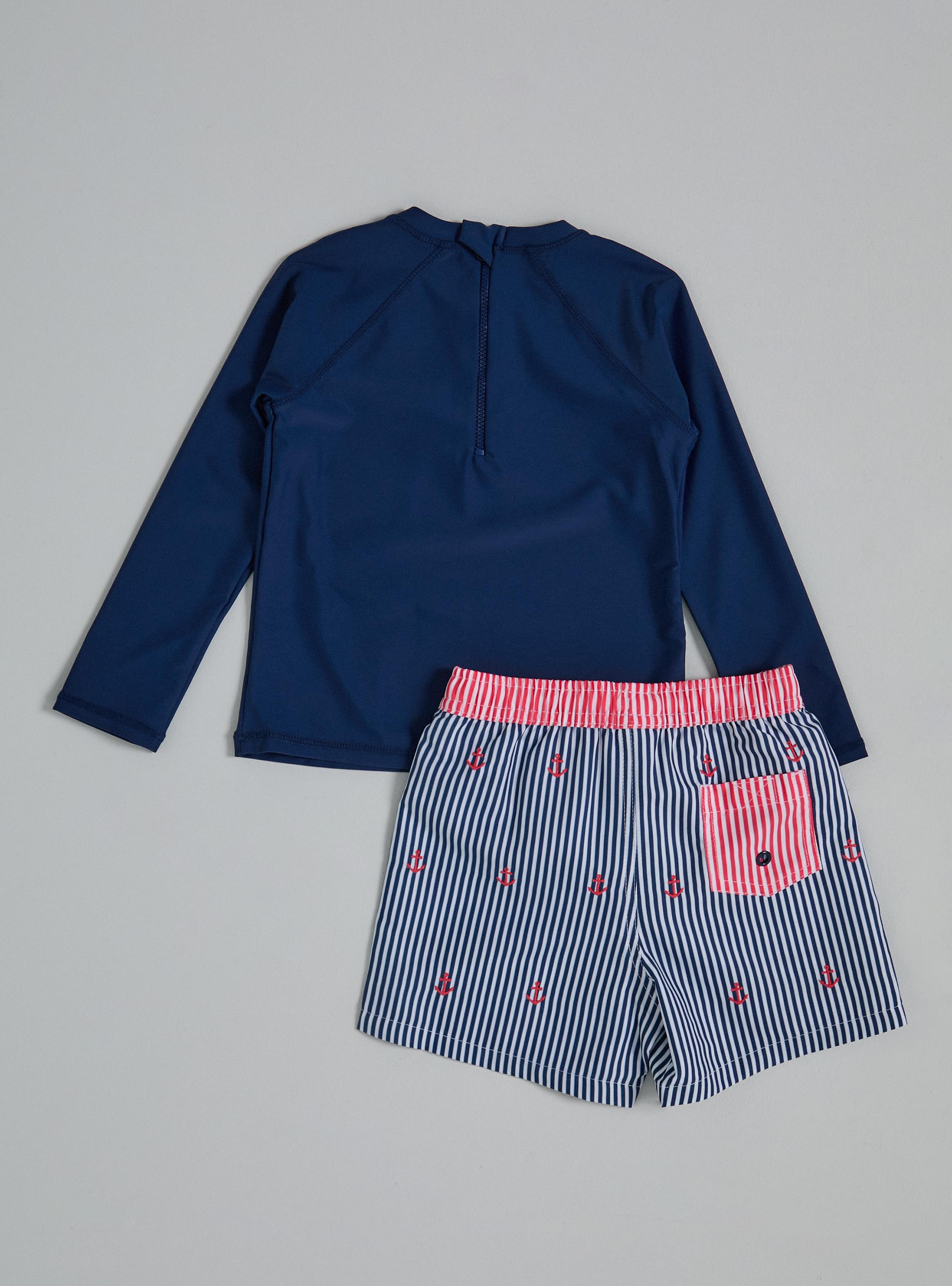 Traje de Baño 2 Piezas Manga Larga Niño-1