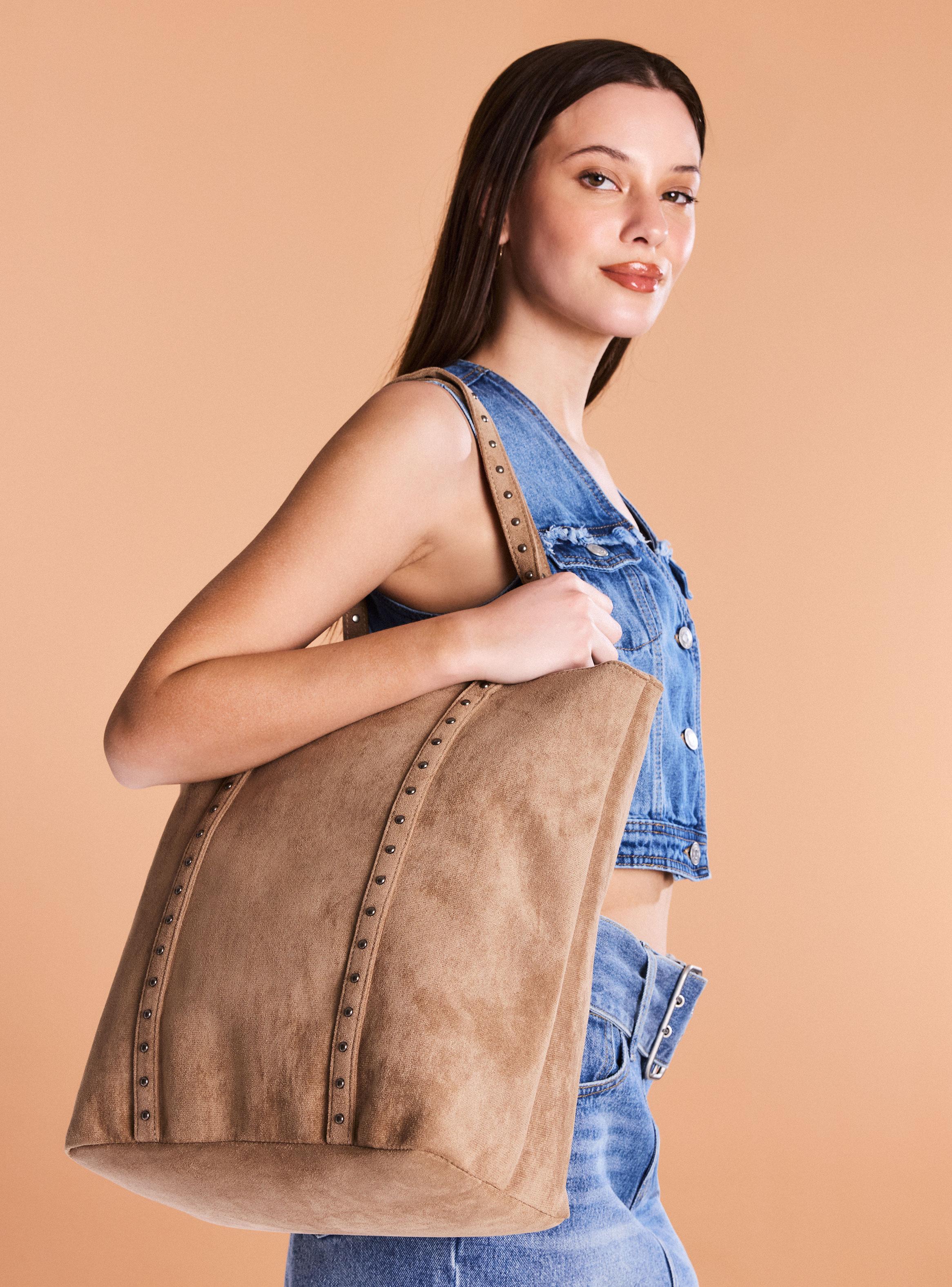 Cartera Tote con Mini Tachas-5