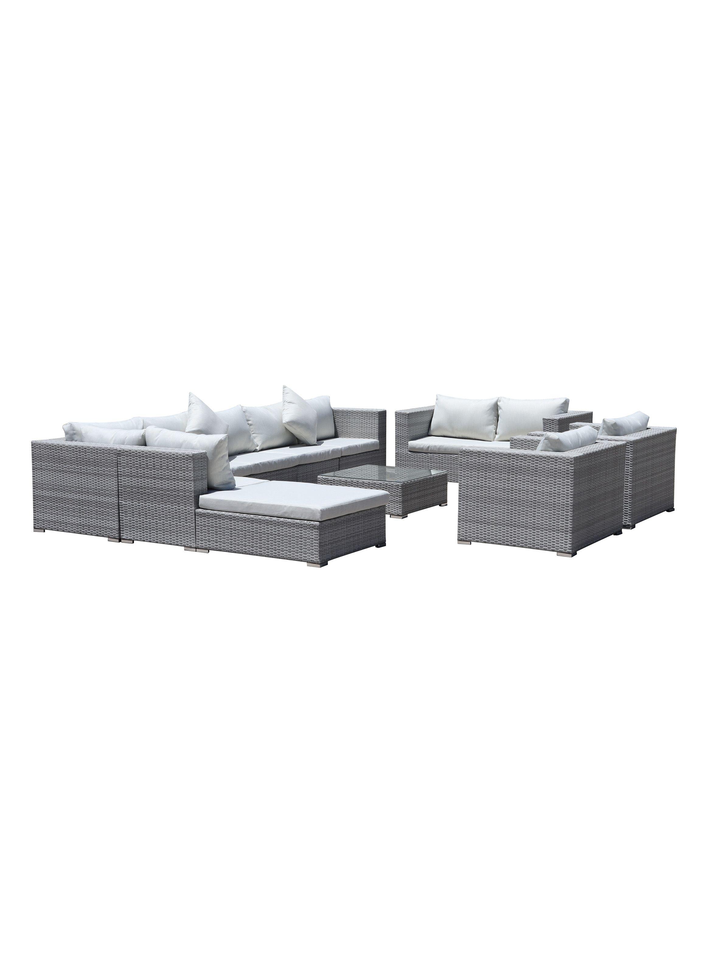 Juego de Living para Terrazas Hawai Gris-0