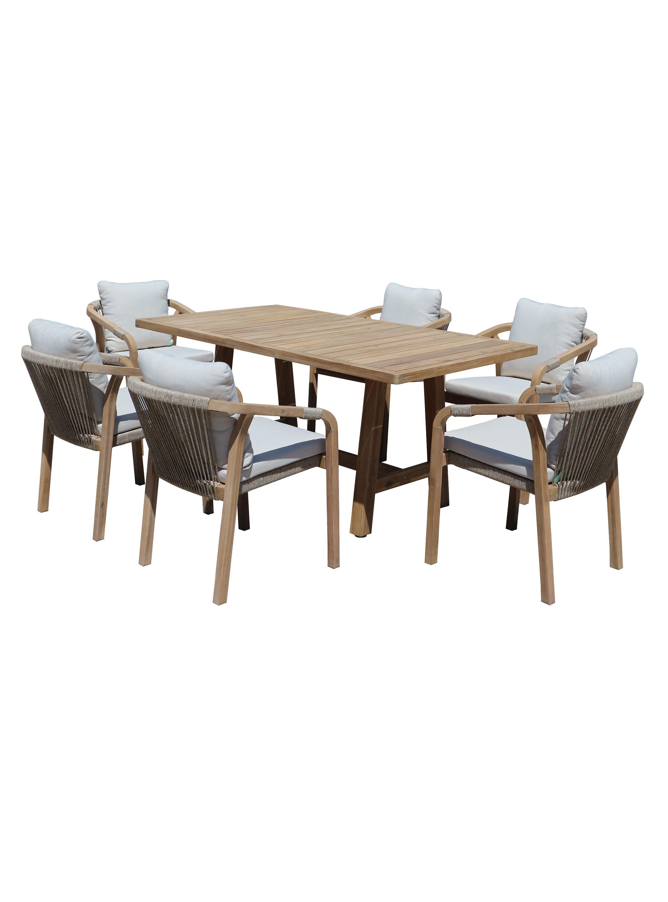 Juego de Comedor Terrazas Rimini + 6 Sillas Outzen-0