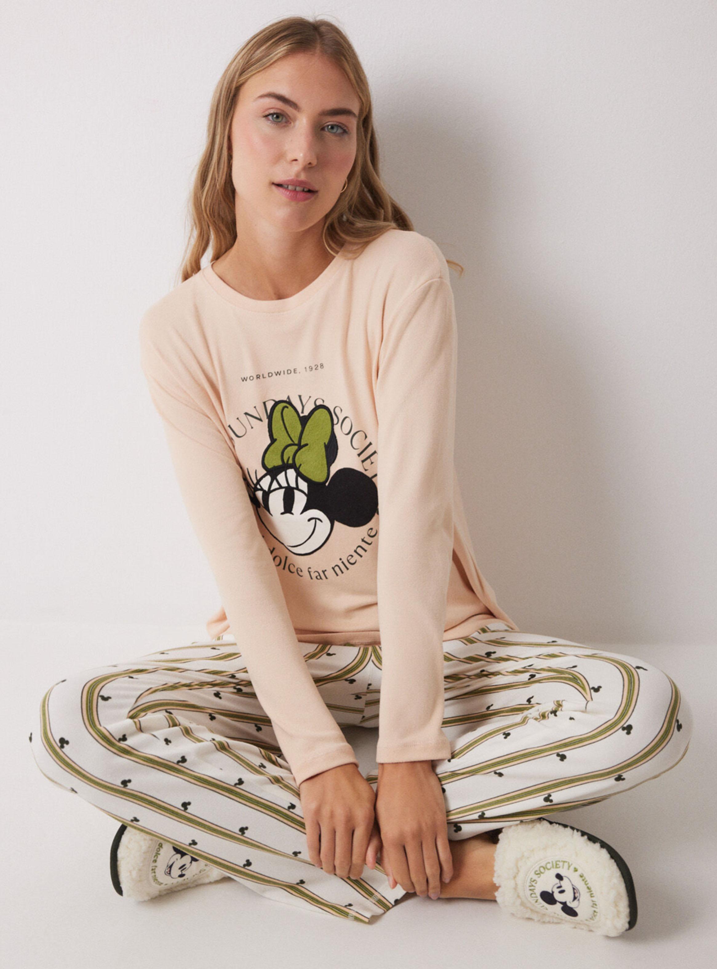 Pijama Largo Minnie Manga Larga-5