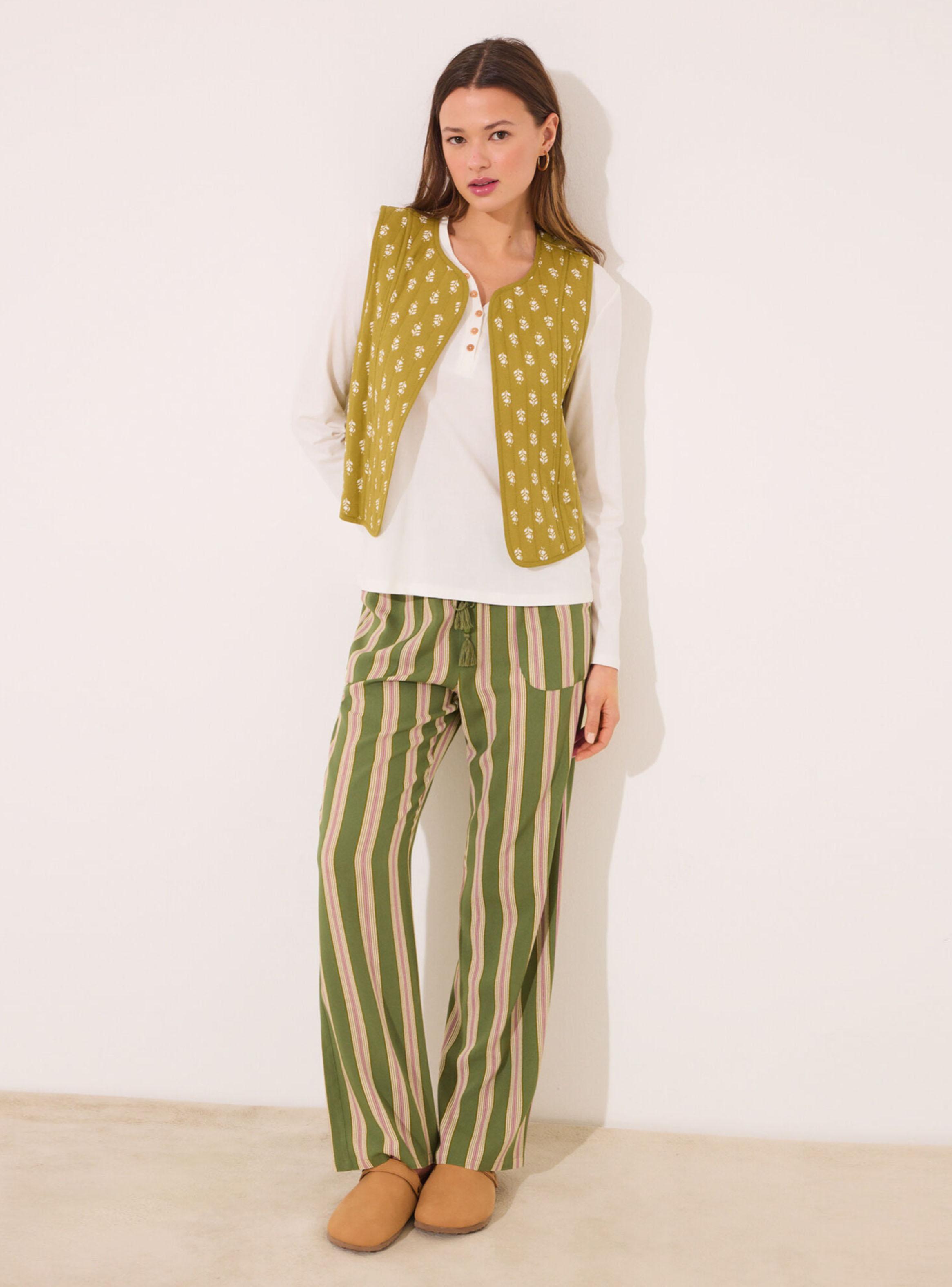 Chaleco Reversible Diseño Sellos Verdes-4
