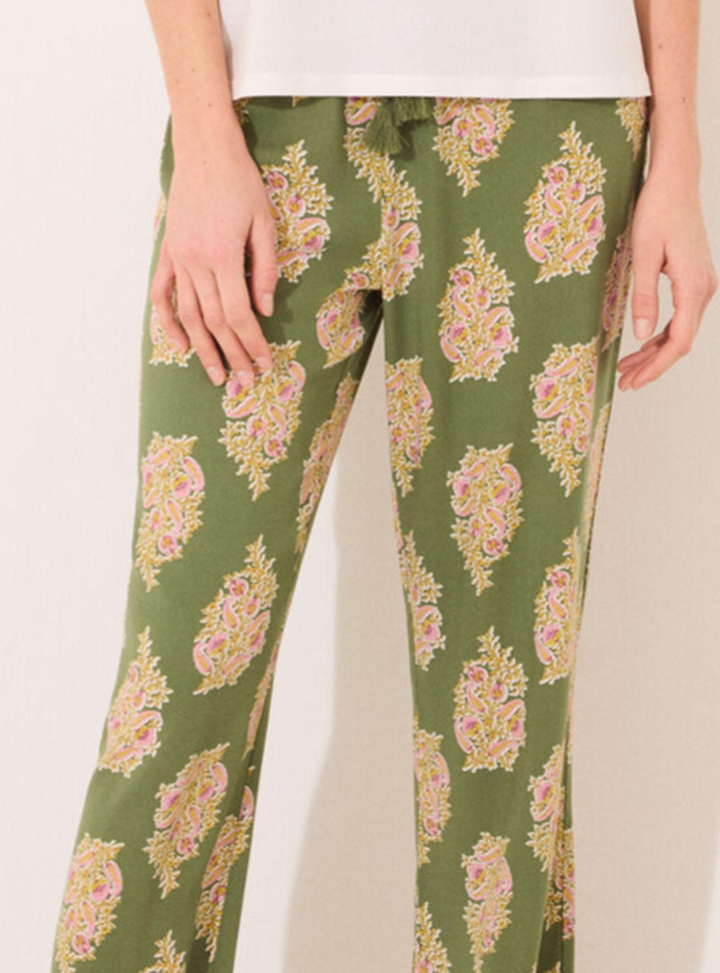Pantalón Largo Viscosa Flores-2