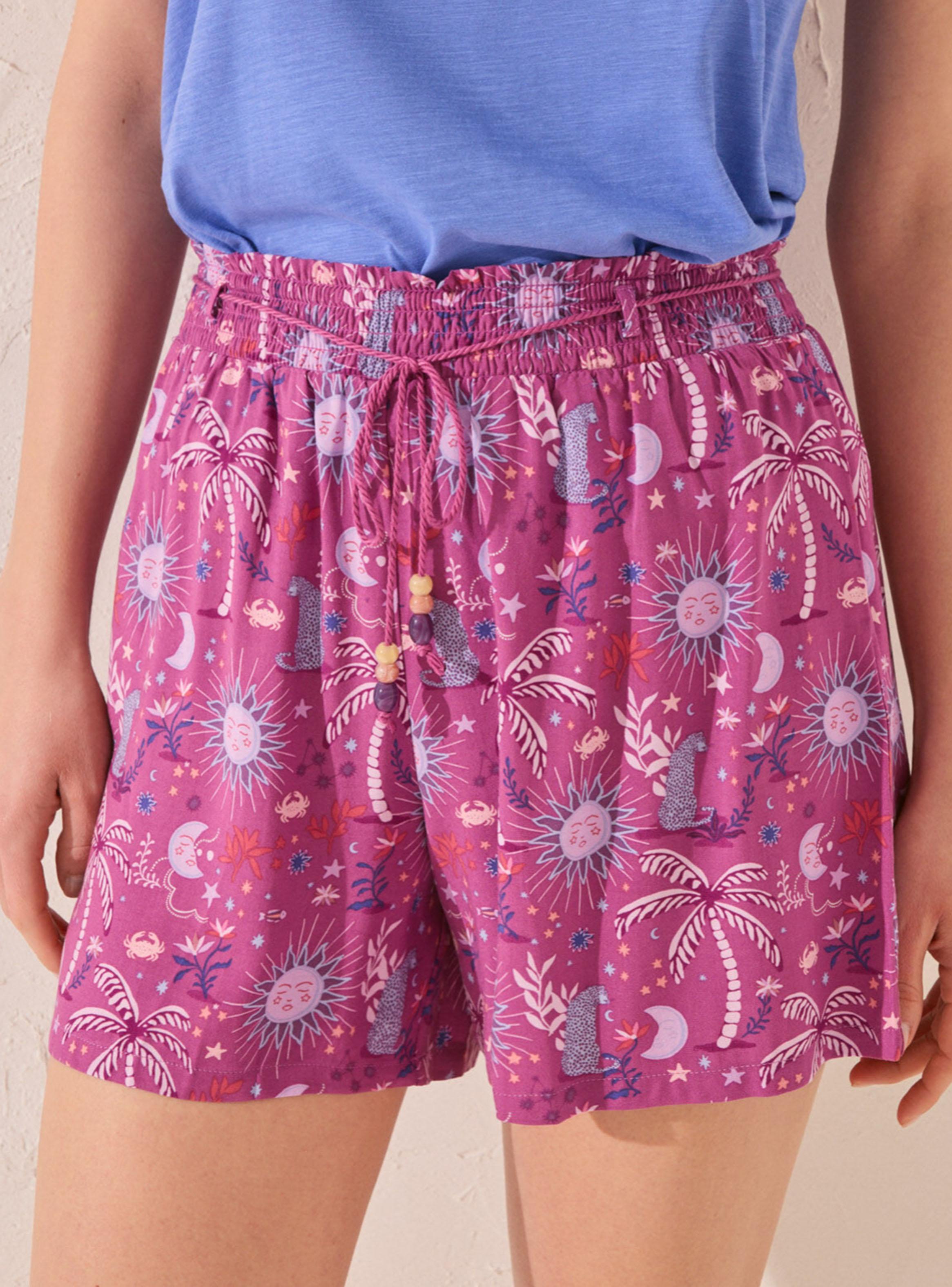 Pantalón Corto Estampado Mor-2