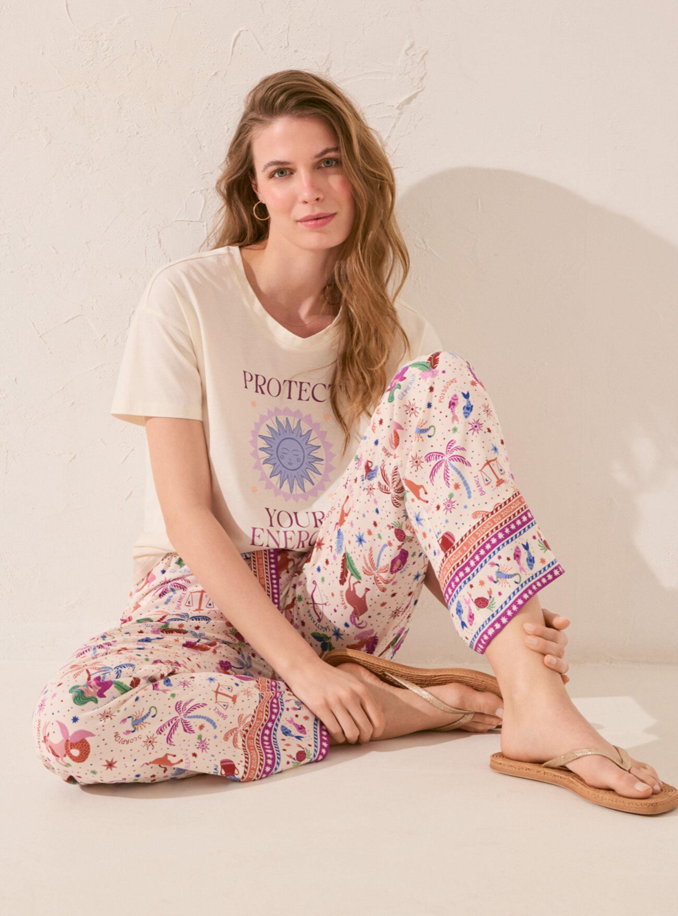Pantalón Largo Estampado Multicolor-5