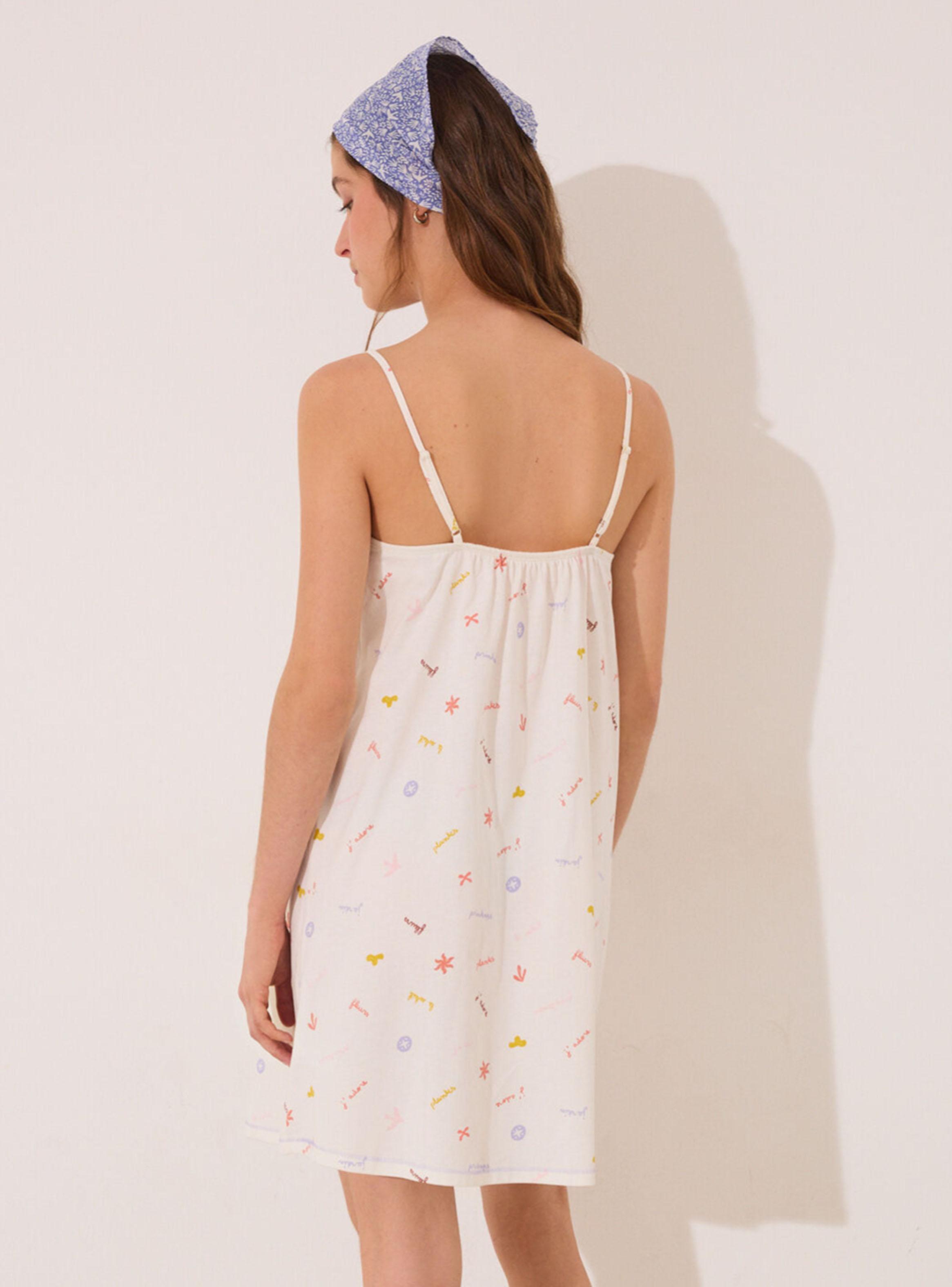 Camisón Midi Algodón Estampado J´Adore-1