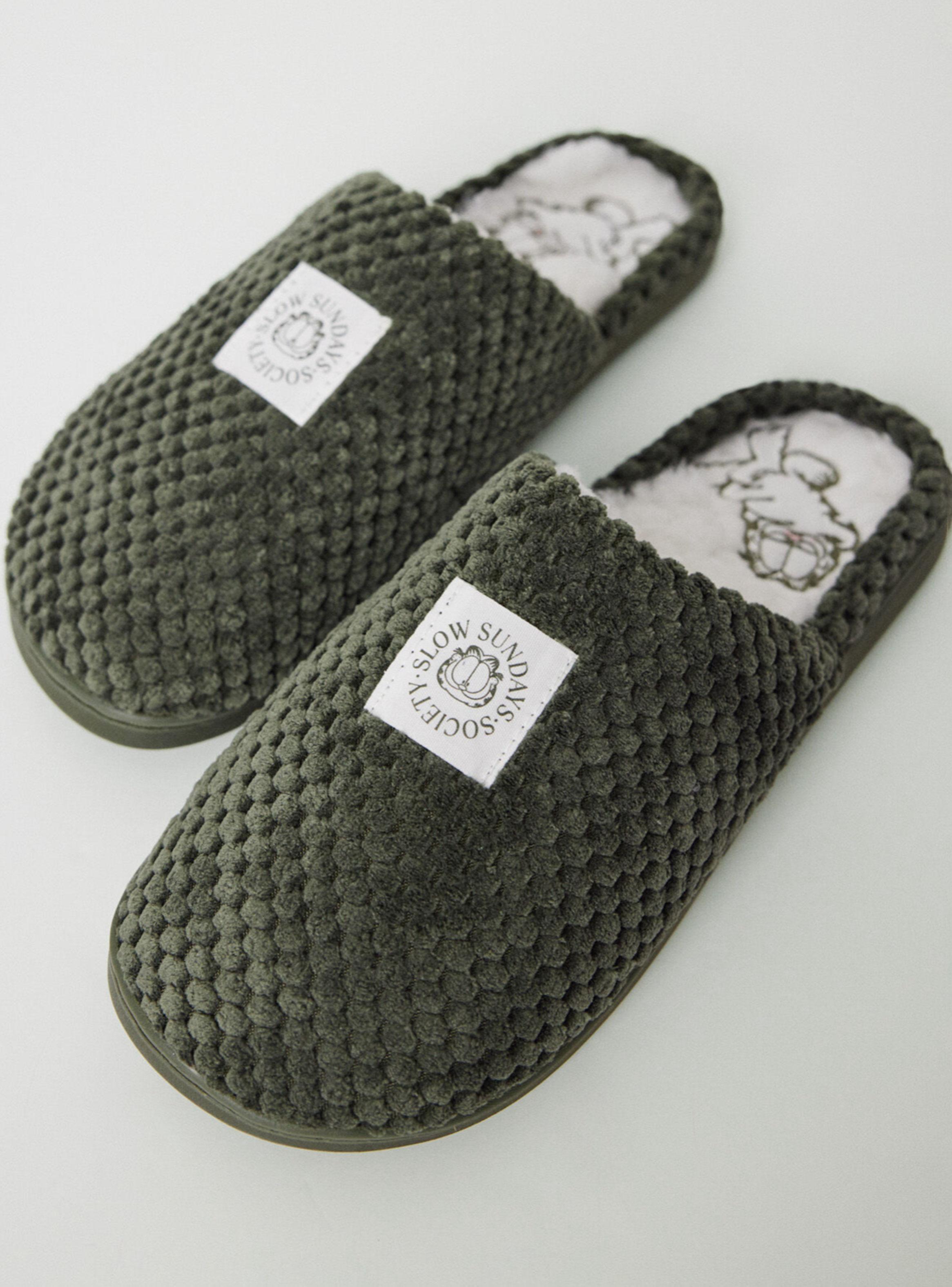 Pantuflas Textura Garfield-3