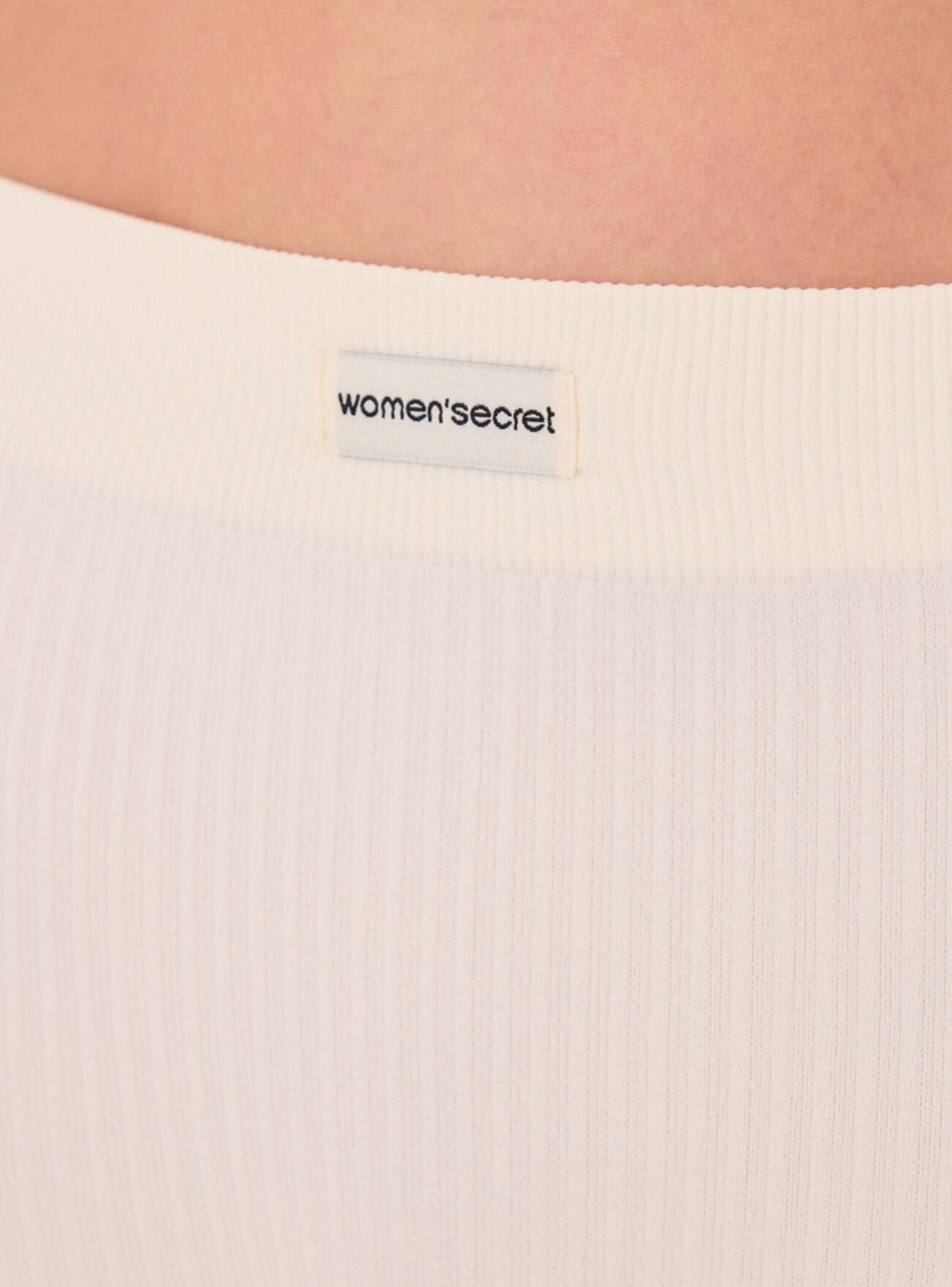 Culotte Canalé Seamless Blanco-3
