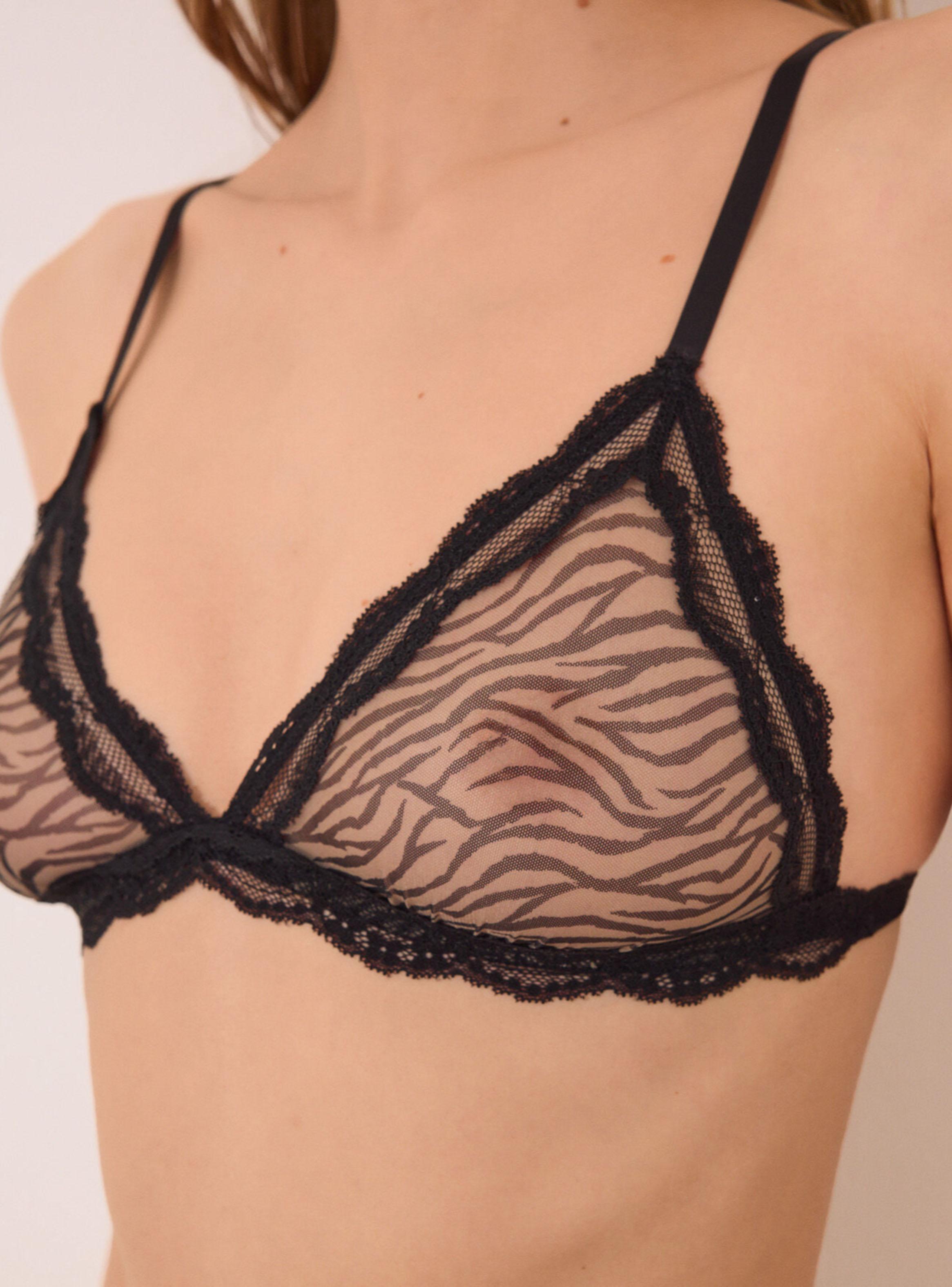Sostén Natural Triangular Print Cebra Color-4
