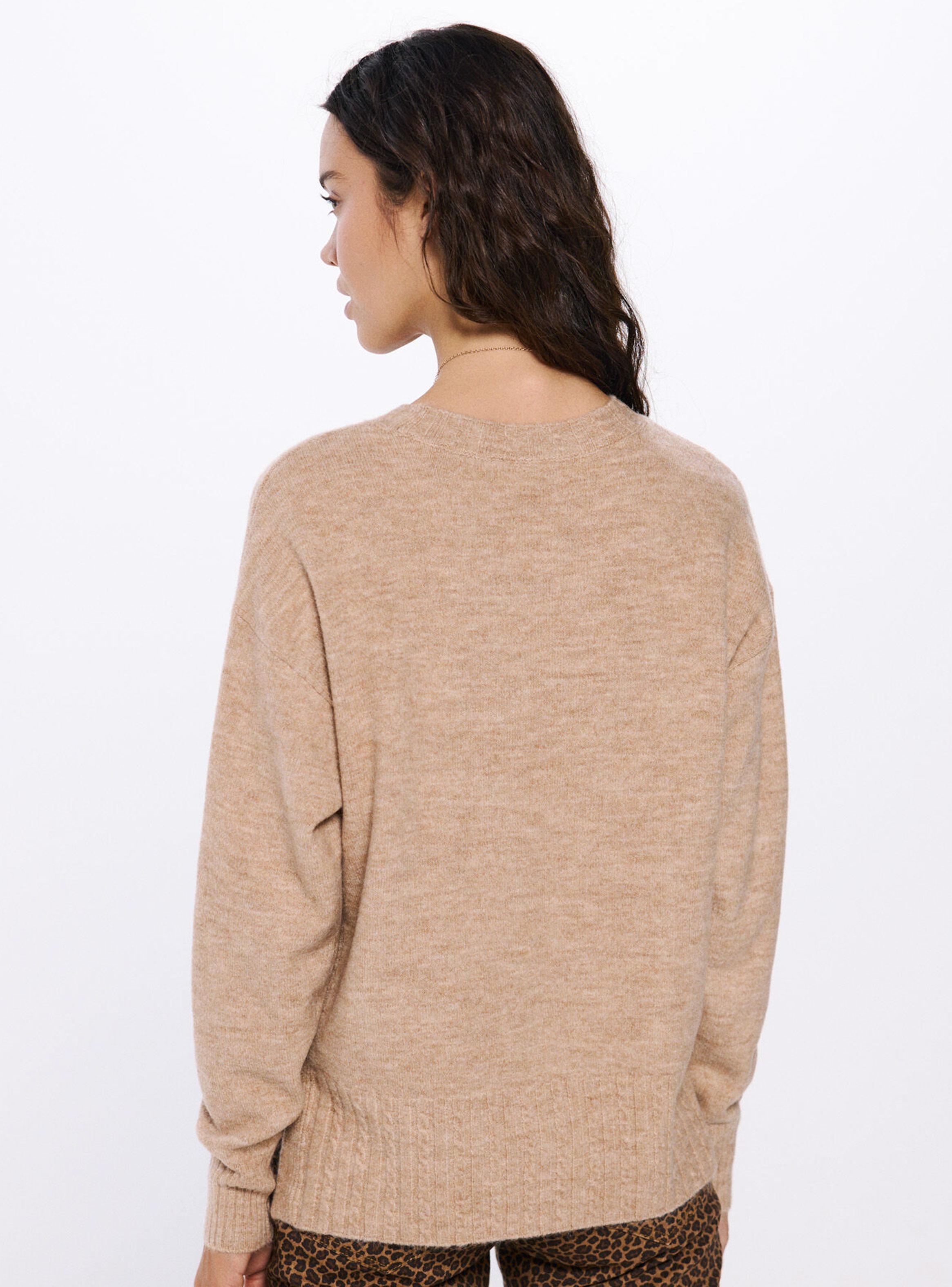 Sweater Bajo Rayas Relieve-1