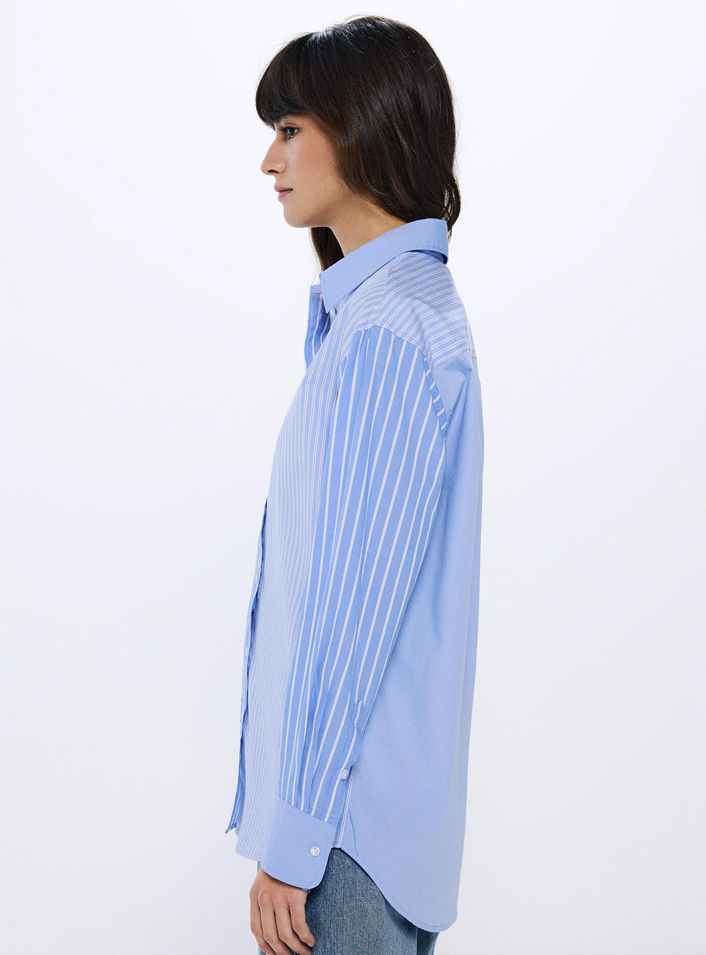 Camisa Oversize Rayas Mix-2