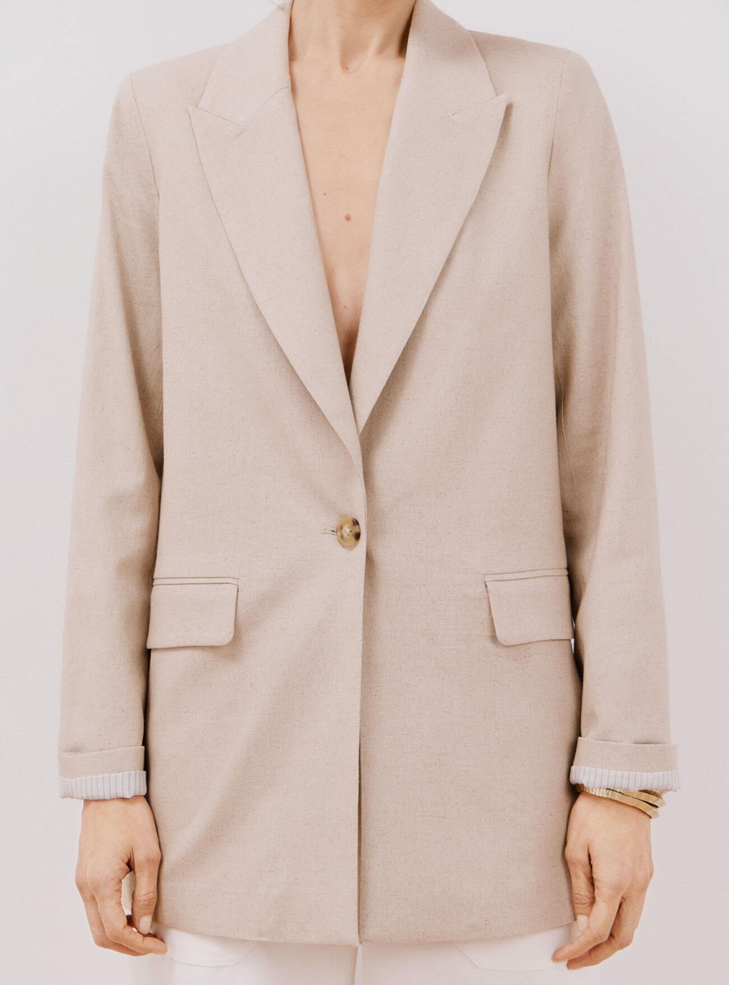 Blazer Larga Lino-4