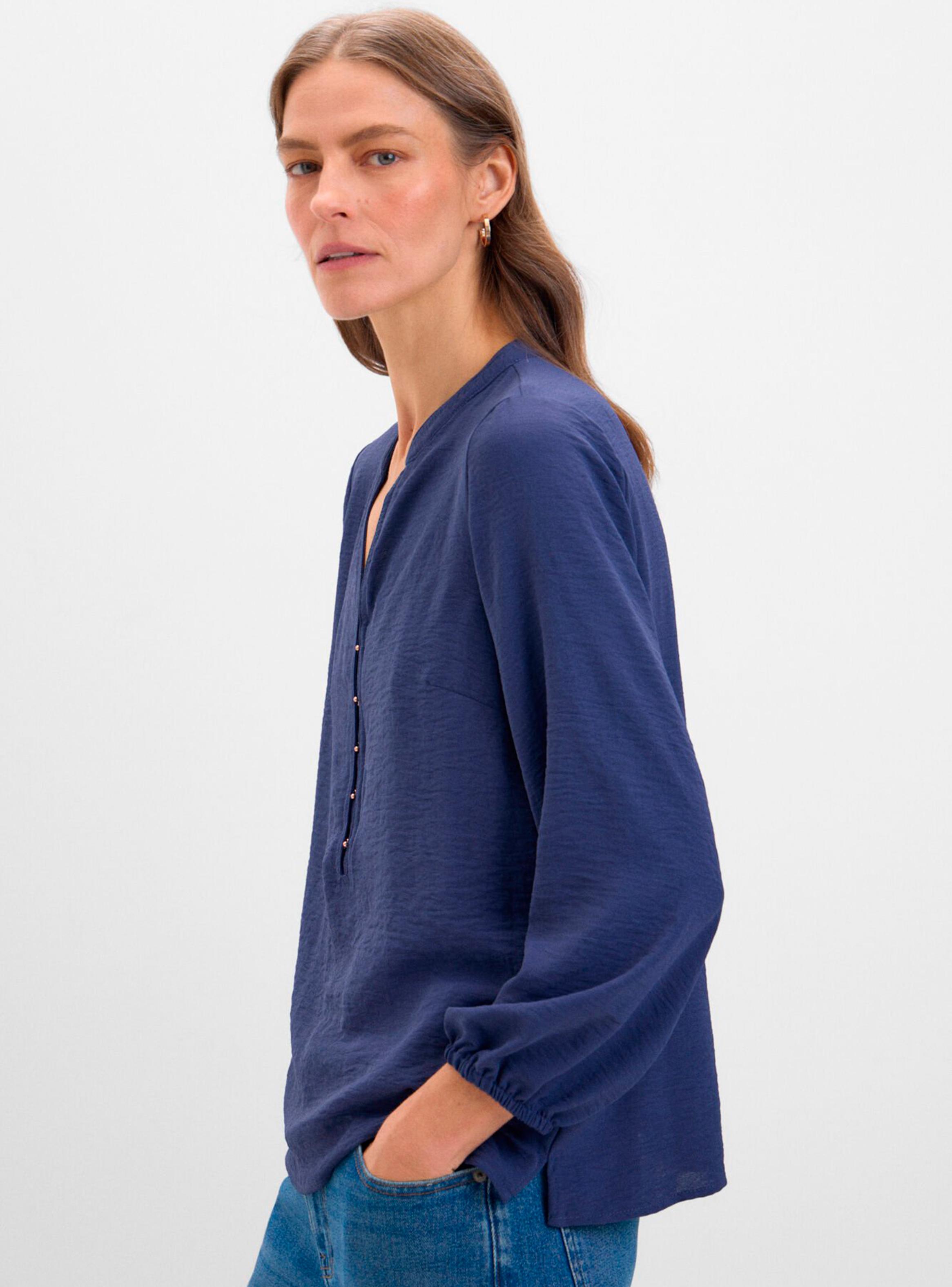 Blusa Cuello Mao Manga Larga-2