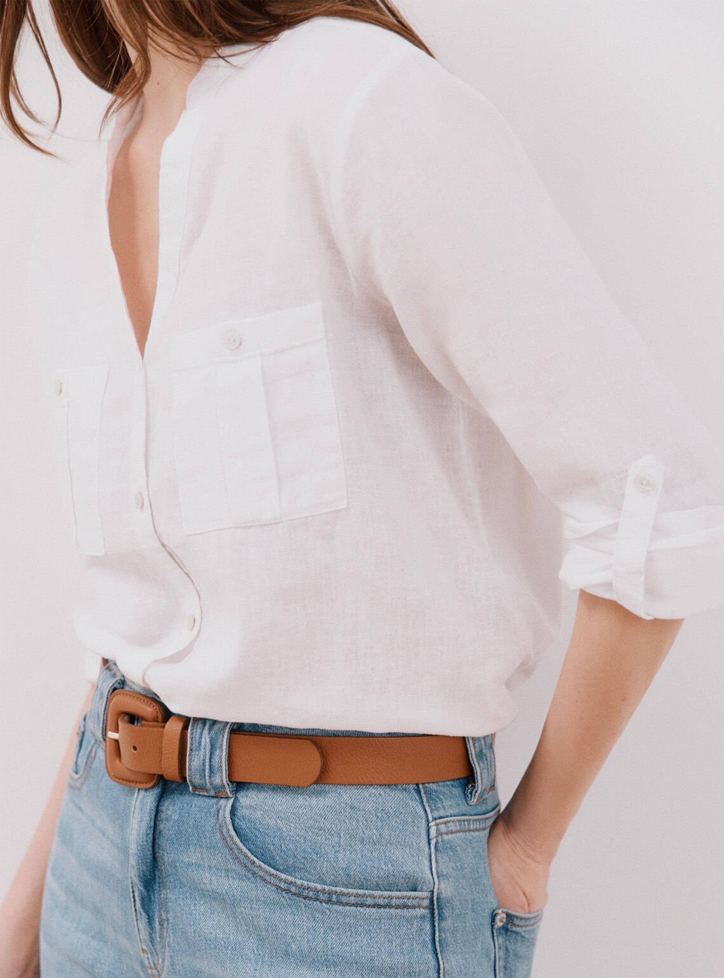 Camisa Confeccionada con Lino-3