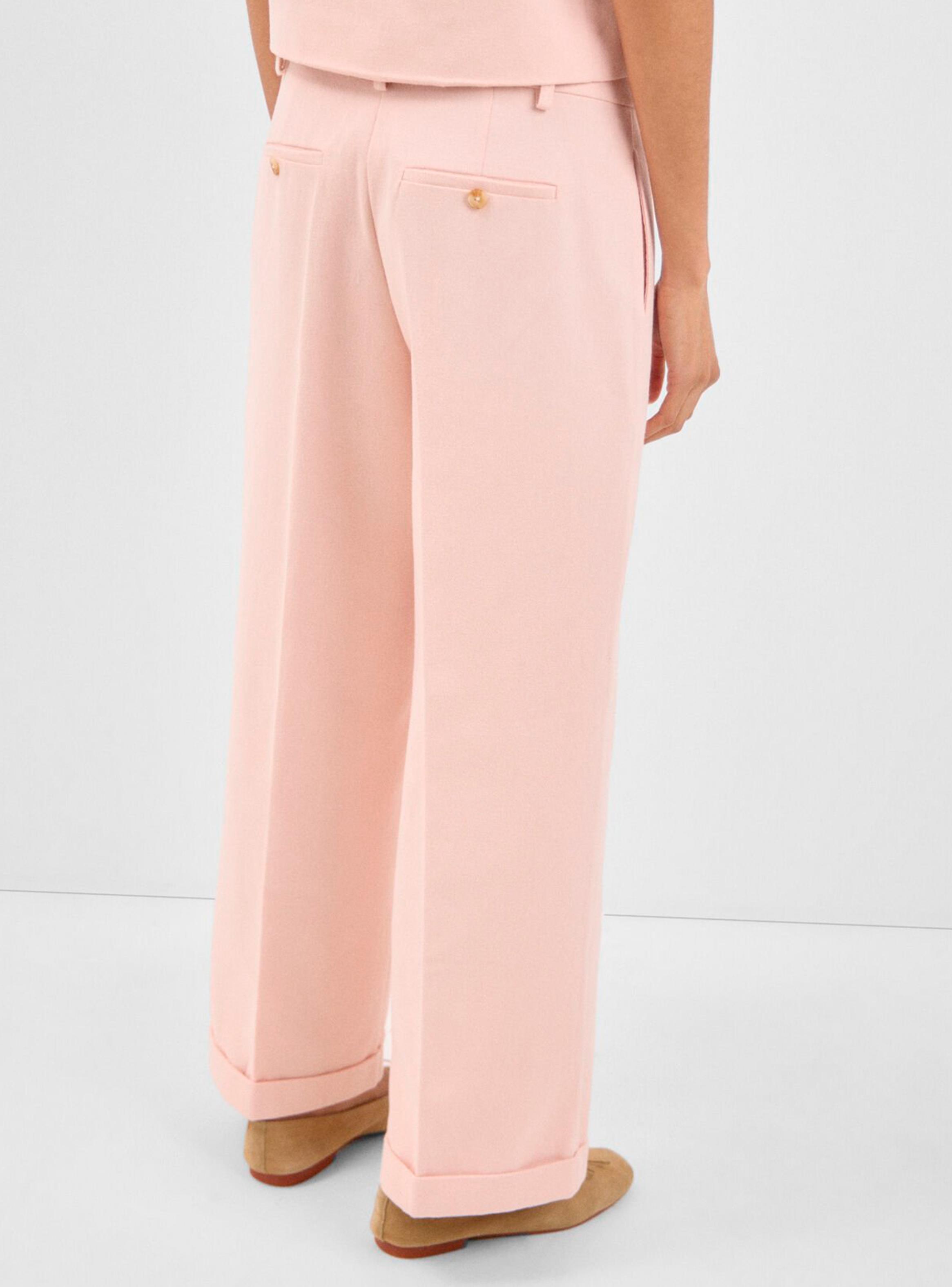 Pantalón de Sarga Crop-1