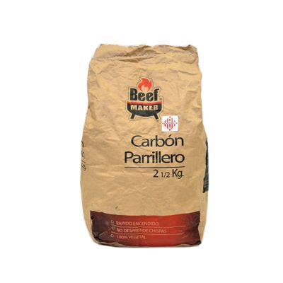 Carbón parrillero 2,5 kg Beef Maker