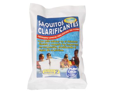 Imagen 1 del producto Saquitos clarificantes piscinas 2 unidades Pura tech
