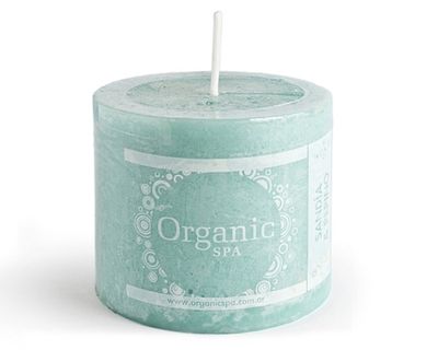 Vela aromática 6x6 cm sandia/pepino Organic Spa.