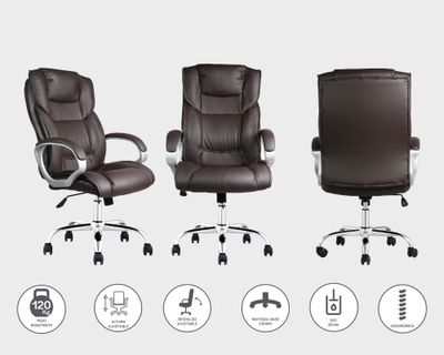 Imagen 2 del producto Silla de escritorio ejecutiva 6646 café M+Design