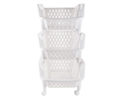 Imagen 1 del producto Carro organizador 3 niveles dispensero real blanco Reyplast