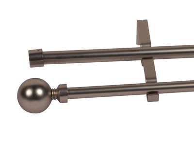 Imagen 2 del producto Barra extensible doble 120-210 cm borla satín Cotidiana
