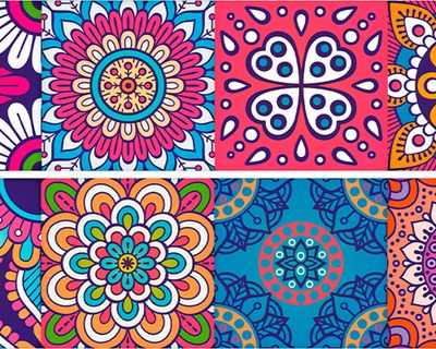 Cenefa adhesiva 5,5x46 cm Flower power Decoadhesivo