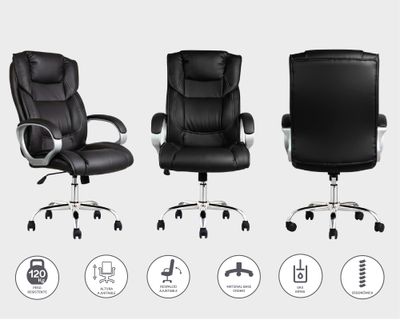 Imagen 2 del producto Silla de escritorio ejecutiva 6646 negro M+Design