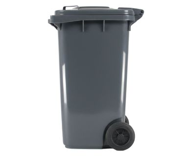 Imagen 2 del producto Basurero tapa y ruedas 240 litros industrial gris Cotidiana