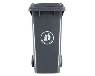 Basurero tapa ruedas gris 120 lt