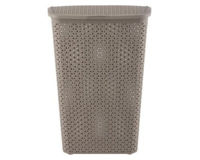 Imagen 2 del producto Canasto ropa 55 litros Bali taupé Reyplast