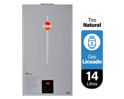 Imagen 2 del producto Calefont tiro natural 14 litros gas licuado Prestige Rheem