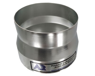 Reducción 3,5''- 4'' zincada Aceros de la Rivera.