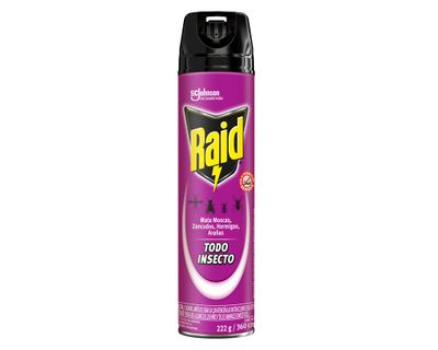 Insecticida aerosol 360cc todo insecto Raid