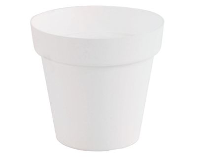Maceta 25 cm Capri blanco