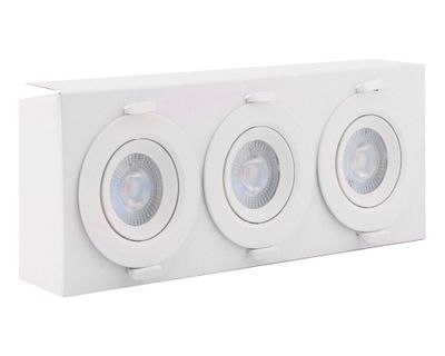 Imagen 2 del producto Foco embutido 1L 9 cm LED blanco 3 unidades Drl