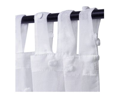 Imagen 2 del producto Cortina velo 140x230 cm cut yarn blanco Cotidiana