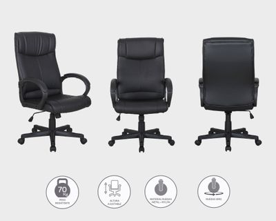 Imagen 2 del producto Silla de escritorio ejecutiva Michigan negro M+Design