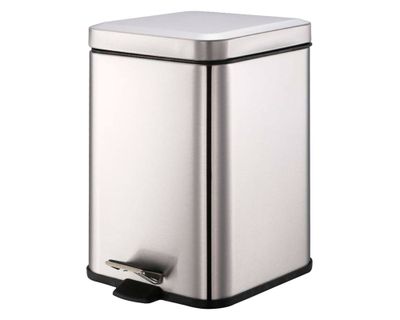Imagen 1 del producto Basurero cuadrado plata 2.8 L