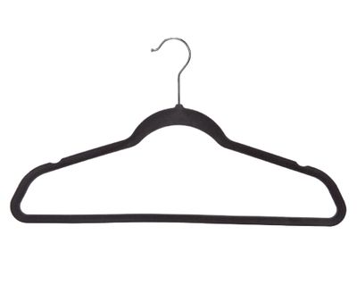 Colgador terciopelo gris 20 unidades