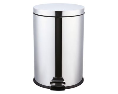 Basurero tapa y pedal 17.5 litros inox Cotidiana