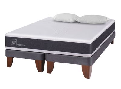 Imagen 2 del producto Cama europea 2 plazas Ortopedic base dividida + almohadas Cic