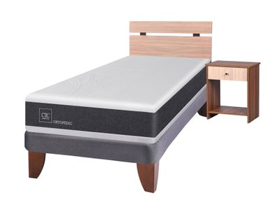 Imagen 2 del producto Cama europea 1.5 plazas Ortopedic + set Olmo Cic