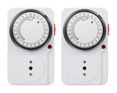 Temporizador 24 horas 2300W 2 unidades Nex